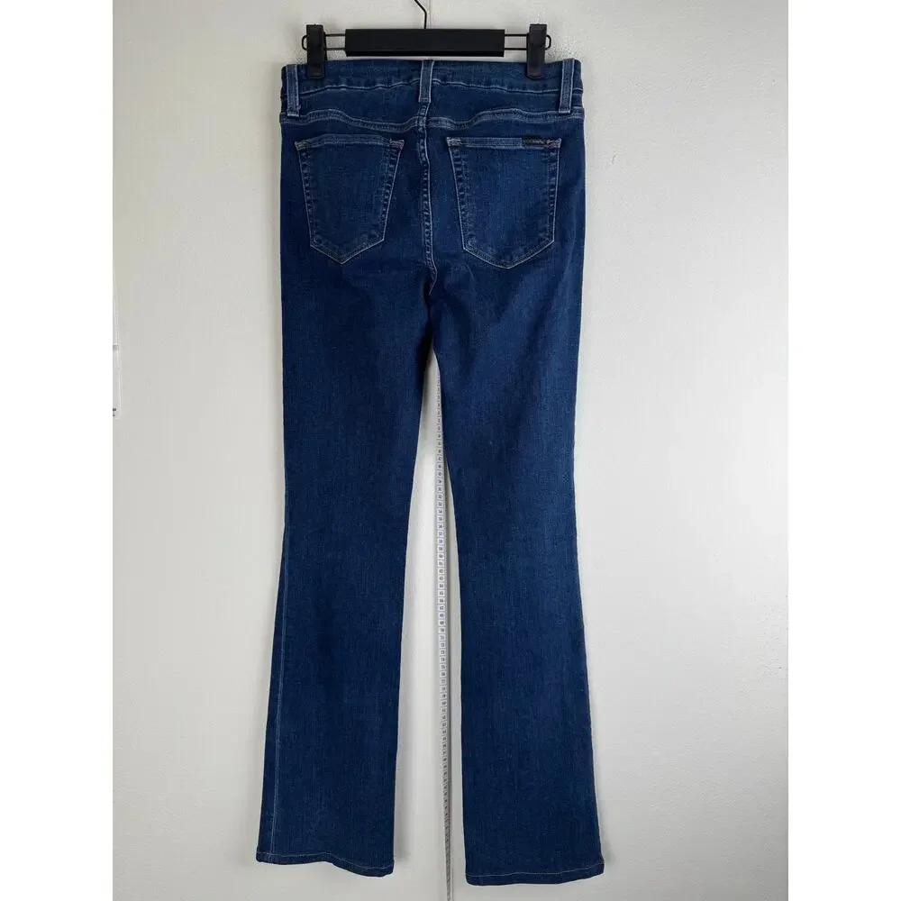 Joe's Jeans Hi Honey Curvy Bootcut Jeans Thunderbird Dark Blue Wash 27